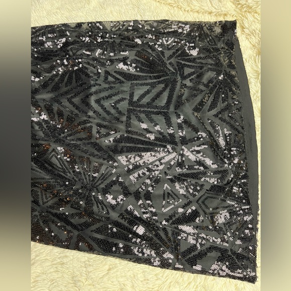 New Jessica Simpson black sequin cocktail dress size 4 - Picture 7 of 13